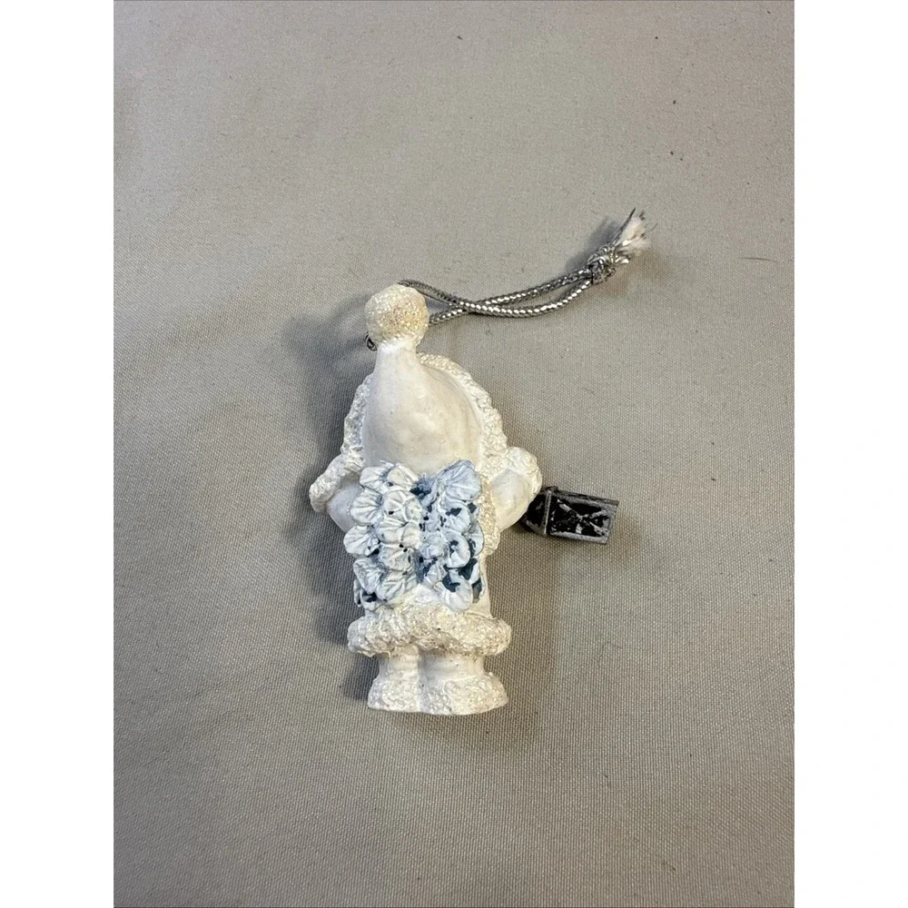 Vintage Dreamsicles Northern Lights Ornament Child with Lantern Winter Snow Baby